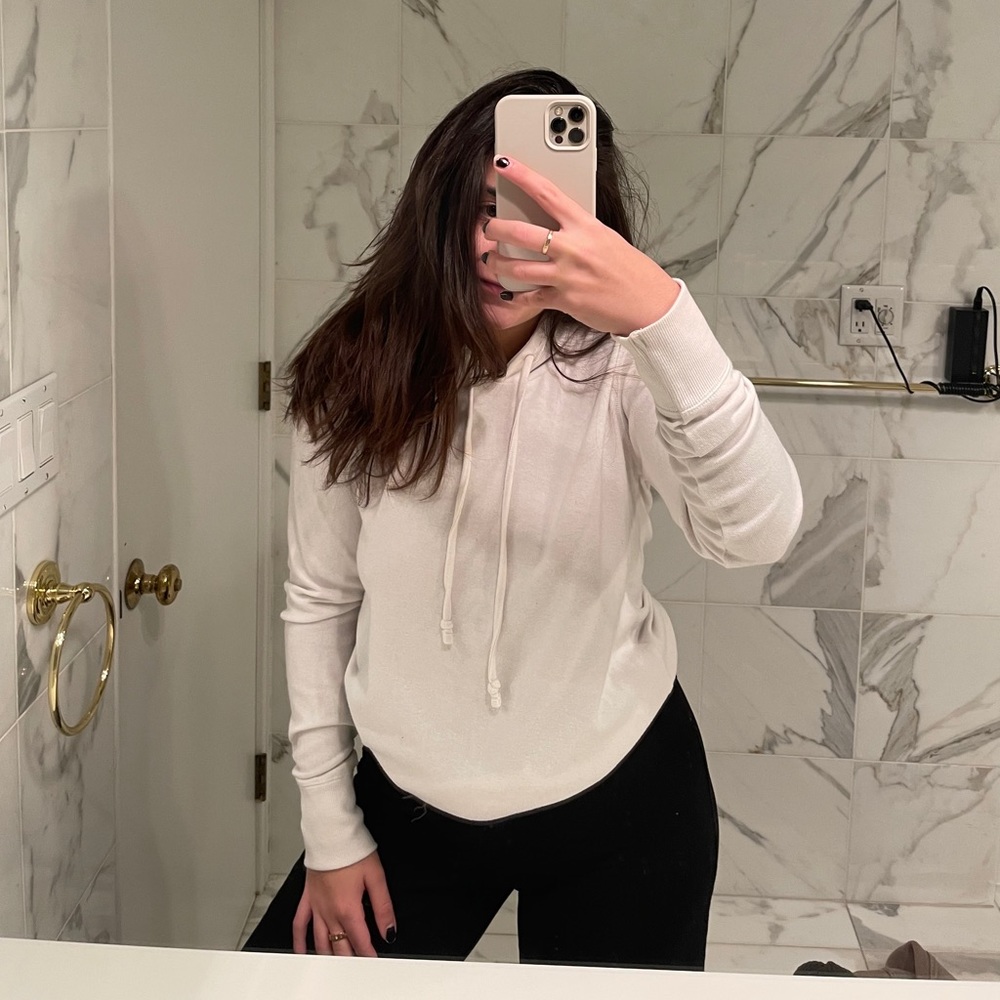 White hoodie size medium